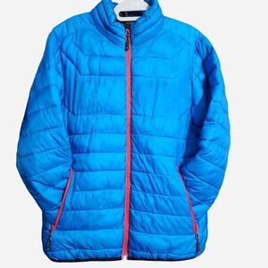 Stormtech blue puffer jacket - size large